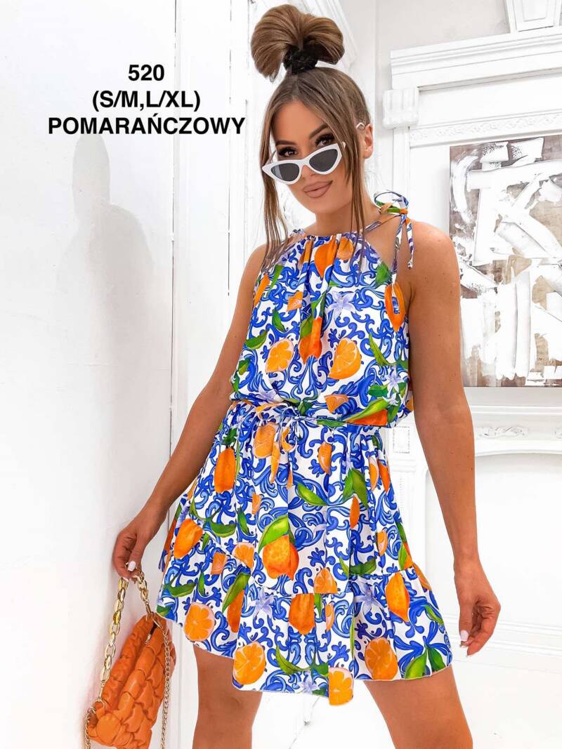 Sukienki damskie (Polska produkt ) Roz S/M-L/XL, 1 Kolor Paczka 5 szt